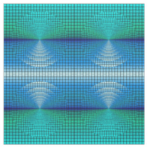 Muster für den grünen blauen Zirkel des Karos Stoff