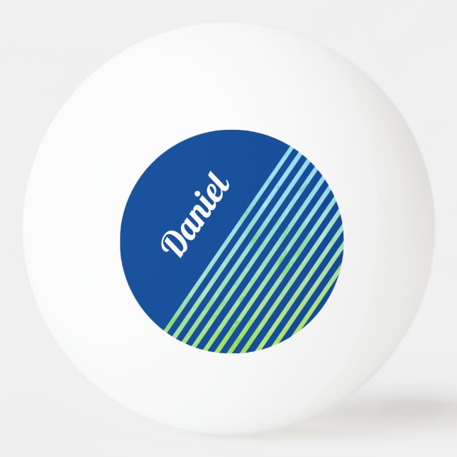 Muster für den Namen von Sportzweigen mit moderner Tischtennisball (Vorderseite)