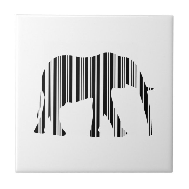 Muster für den Tiercode von ELEPHANT BARCODE-Bar Fliese (Vorderseite)
