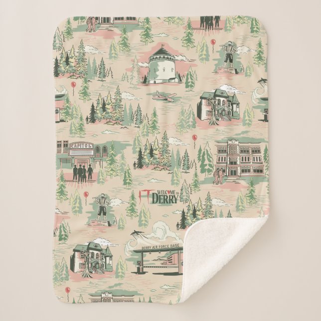 Muster für Derry Locations Sherpadecke (Vorderseite)