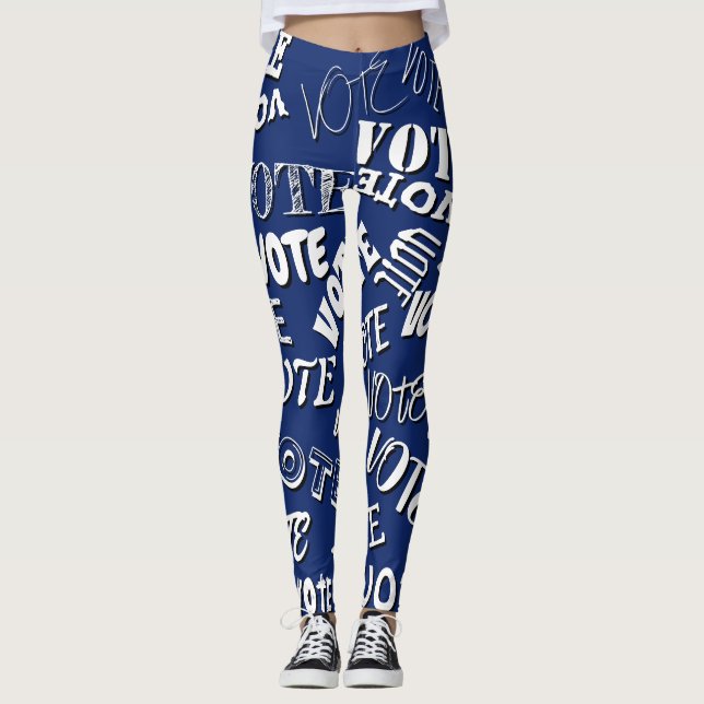 Muster für die Abstimmung Schriftart Leggings (Vorderseite)