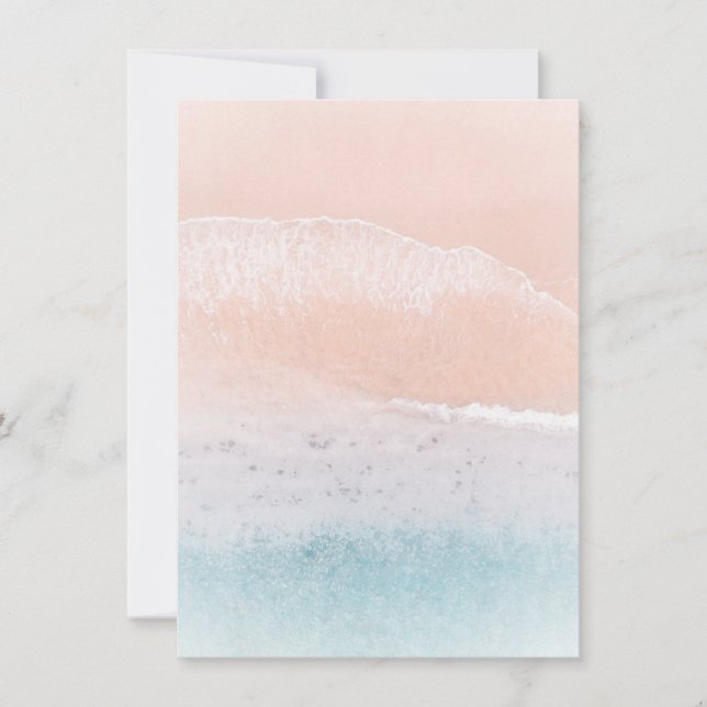 Muster für die benutzerdefinierte Form von Strand  Mitteilungskarte (Vorderseite)