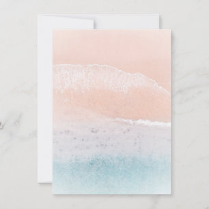 Muster für die benutzerdefinierte Küstenlandschaft Mitteilungskarte