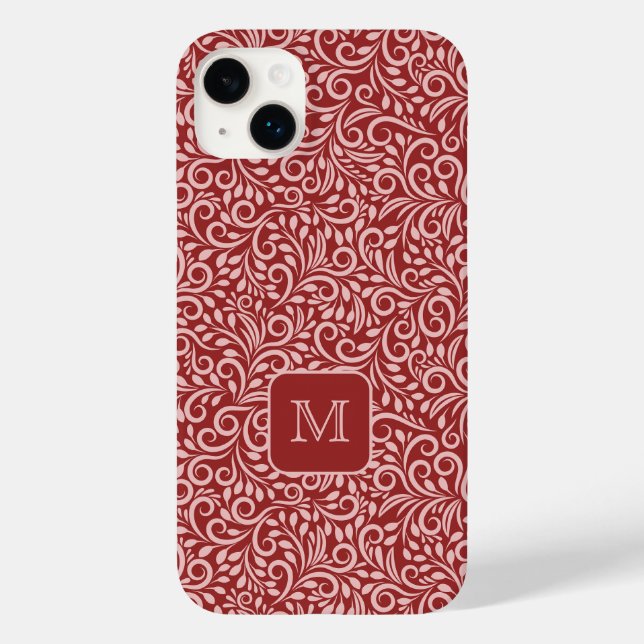 Muster für die benutzerdefinierte Monogramm-Flurle Case-Mate iPhone Hülle (Rückseite)