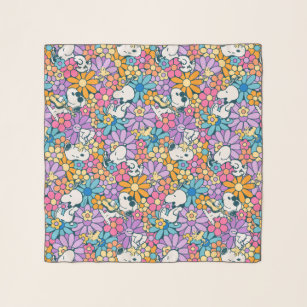 Muster für die Blume von Snoopy und Holz Schal
