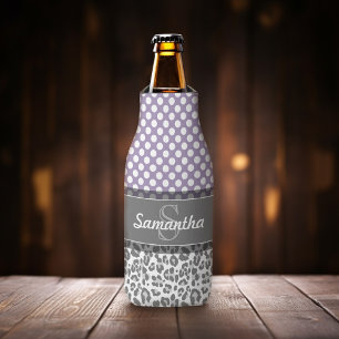 Muster für die Druckvorlage für Girly Leopard-Sp Flaschenkühler