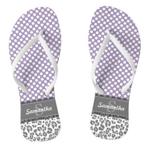 Muster für die Druckvorlage für Girly Leopard-Sp Flip Flops