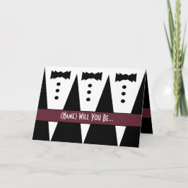 Muster für die Einladung von GROOMSWOMAN 3 Tuxedos