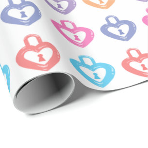 Muster für die Herzsperre Geschenkpapier