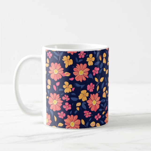 Muster für die hintere Blume Kaffeetasse (Links)
