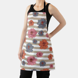 Muster für die hintere farbige Blume Schürze