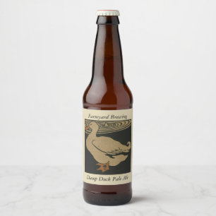 Muster für die Hof-Dampflampe Bierflaschenetikett