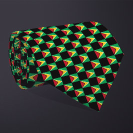 Muster für die karierte Guyana-Flagge Krawatte