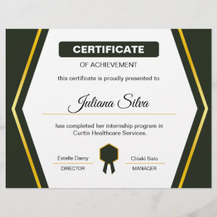 Muster für die Leistungsbescheinigung Flyer