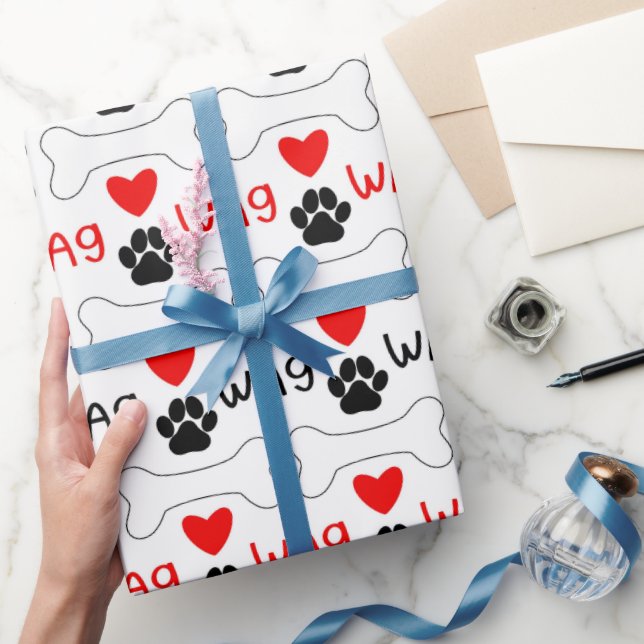 Muster für die Puppy-Liebe Geschenkpapier (Schenken)