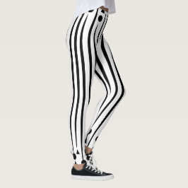 Muster für die Streifen des schwarzen und weißen K Leggings