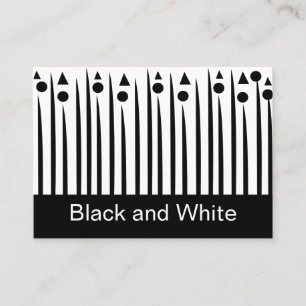 Muster für die Streifen des schwarzen und weißen K Visitenkarte