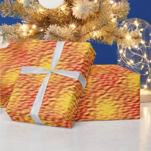 Muster für die Verriegelung flüssiger Feuer Geschenkpapier