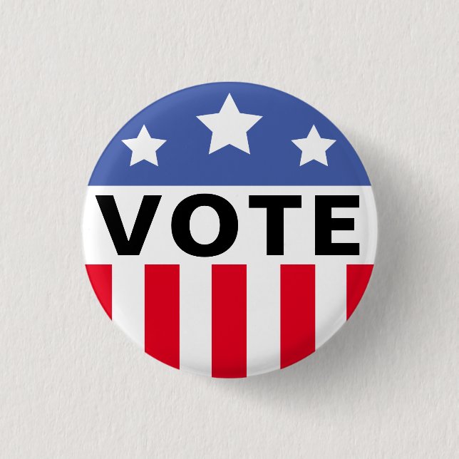 Muster für die Wahlkampagne Button (Vorderseite)