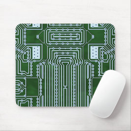 Muster für die weißen Linien des grünen Computerkr Mousepad