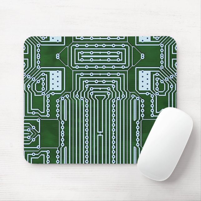 Muster für die weißen Linien des grünen Computerkr Mousepad (Mit Mouse)