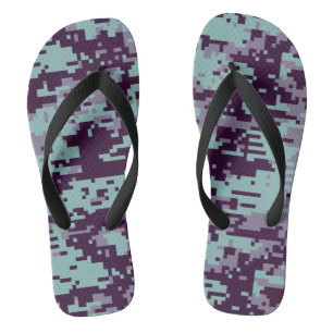 Muster für digitale Camouflage gefroren Flip Flops