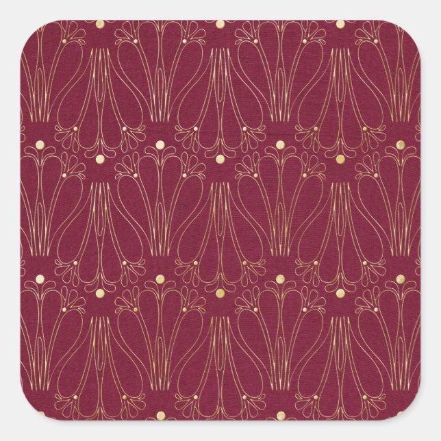 Muster für digitales Papier Quadratischer Aufkleber (Vorderseite)