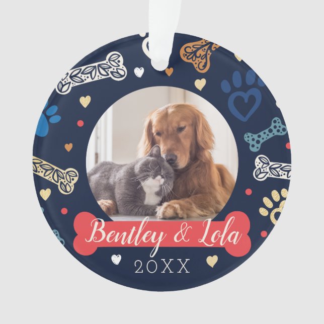 Muster für Druck und Knochen | Foto Ornament (Vorderseite)