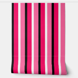 Muster für dunkelrosa und hellrosa Streifen Tapete