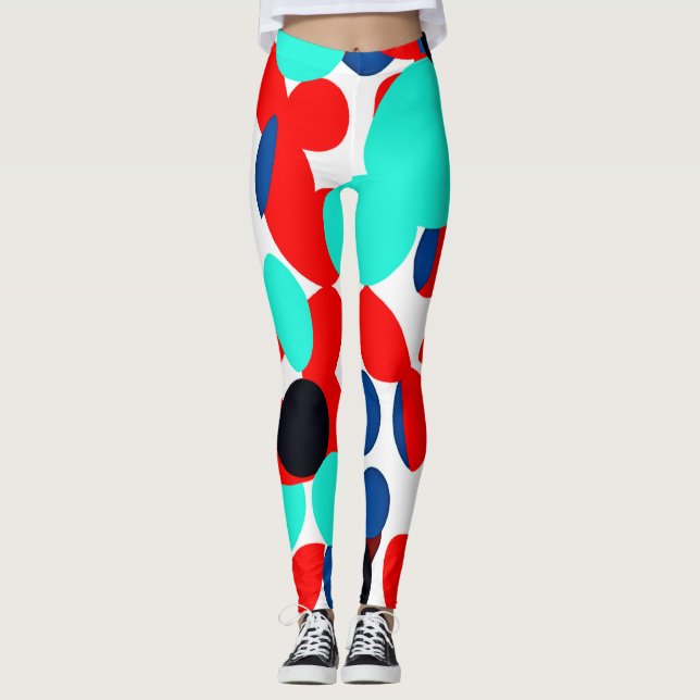Muster für dynamische Farbwiedergabe Leggings (Vorderseite)