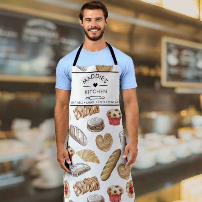 Muster für ein benutzerdefiniertes Textbrett Schürze (#bakerapron #cookingapron #kitchenapron #chefsapron #aproncustomised #customisedchefapron #baking)