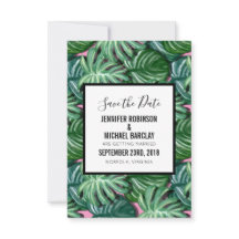 Muster für exotische grüne tropische Blätter Save