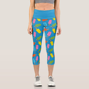 Muster für farbenfrohe Popsicles Capri Leggings