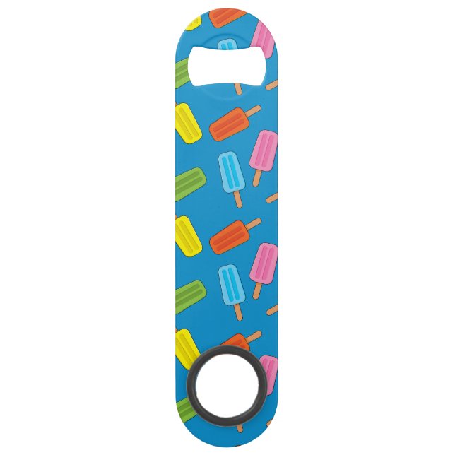 Muster für farbenfrohe Popsicles Speed Flaschenöffner (Vorderseite)