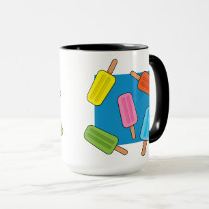 Muster für farbenfrohe Popsicles Tasse
