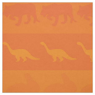 Muster für farbige Retro-Tiere #9 Stoff