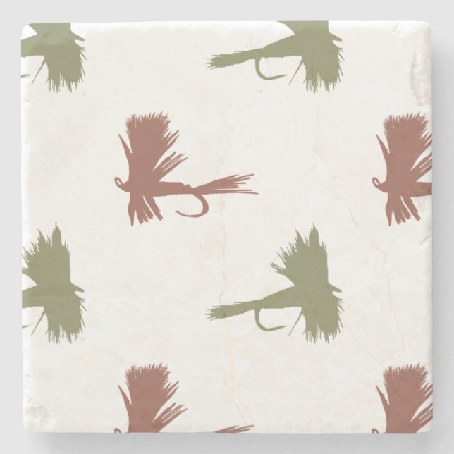 Muster für Fischen von Lures Steinuntersetzer (Vorderseite)