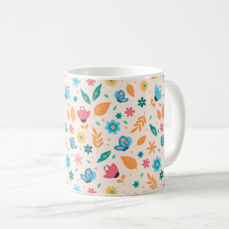 Muster für Flora und Fauna Kaffeetasse