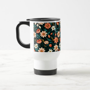 Muster für florale exotische Blume-24190 Reisebecher
