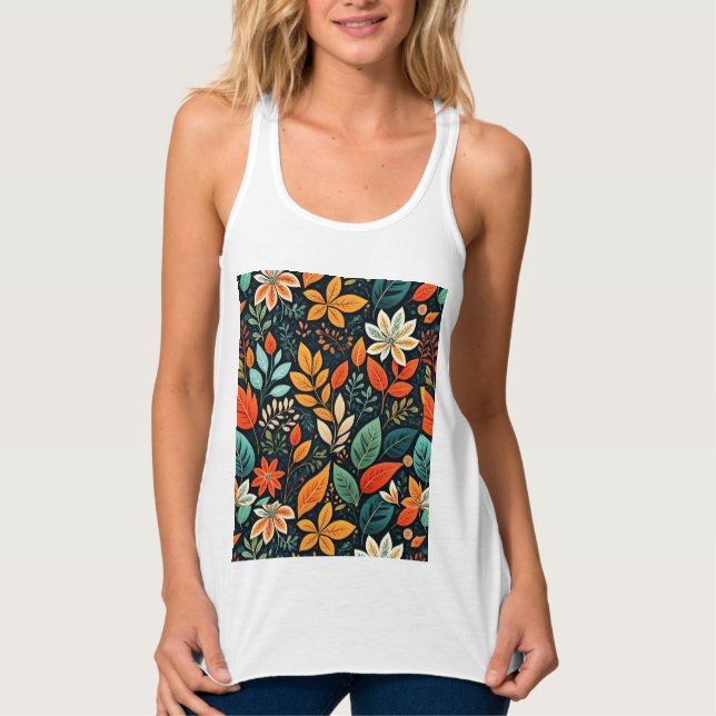 Muster für florale exotische Blume-24193 Tank Top (Vorderseite)