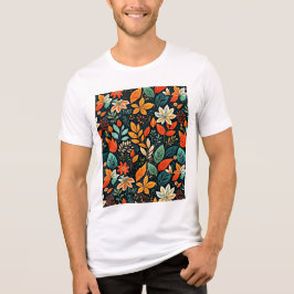 Muster für florale exotische Blume-24193 Tri-Blend Shirt