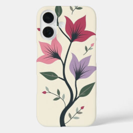 Muster für florale Telefonmodelle iPhone 16 Hülle