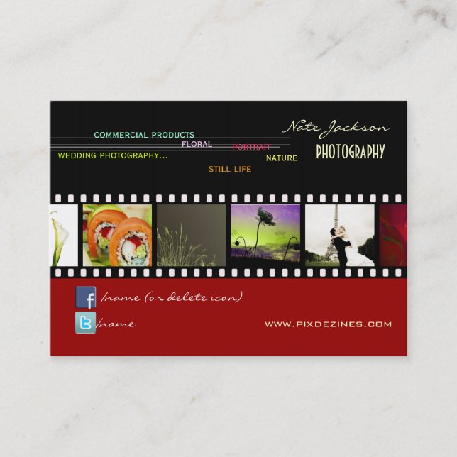 Muster für Fotos für Visitenkarten Visitenkarte (Vorderseite)