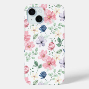 Muster für Frühlingsblumen und Blätter Case-Mate iPhone Hülle