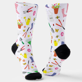 Muster für Gartenbauwerkzeuge Socken