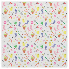 Muster für Gartenelemente Stoff