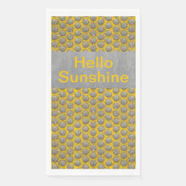 Muster für gelbe, schwarze und graue Polka-Punkte Serviette