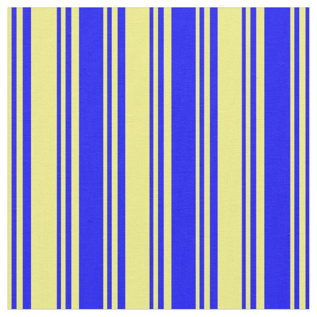 Muster für gelbe und blaue Linien Stoff (Nahaufnahme)