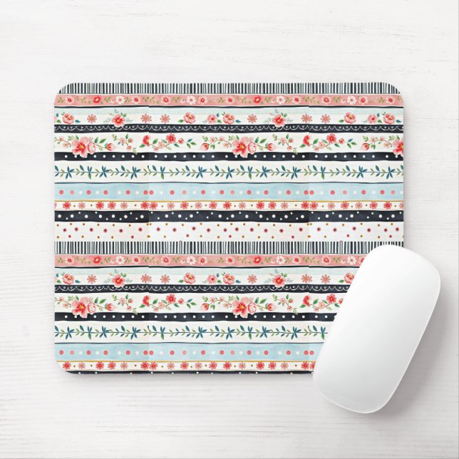 Muster für gemischte Shabby Chic Mousepad (Mit Mouse)