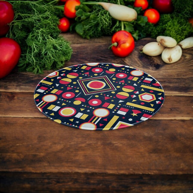 Muster für geometrische Formen Schneidebrett (chopping board)